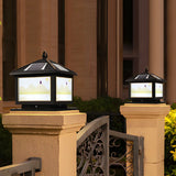 Fashion Chinese Style Solar Gold LED Post Outdoor Lamp Image - 5