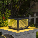 Fashion Cube Glass Outdoor Weatherproof Table Lamp Image - 14