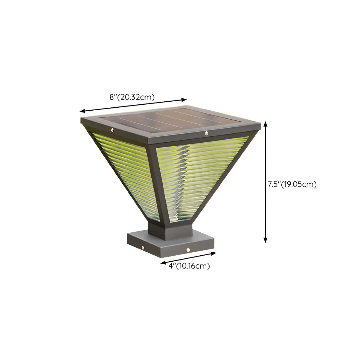 Fashion Cube Glass Outdoor Weatherproof Table Lamp Image - 24