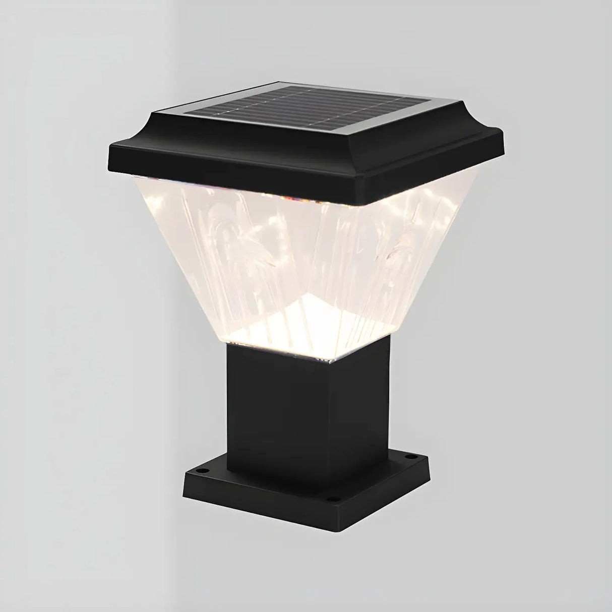 Fashion Diamond Solar LED Garden Outdoor Table Lamp Image - 2