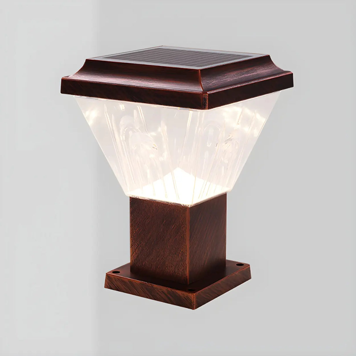 Fashion Diamond Solar LED Garden Outdoor Table Lamp Image - 5