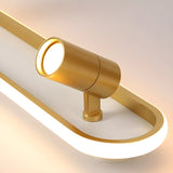 Fashion Gold LED Metal Flush Mount Fixed Track Light Image - 12