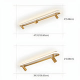 Fashion Gold LED Metal Flush Mount Fixed Track Light #size