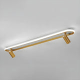 Fashion Gold LED Metal Flush Mount Fixed Track Light Image - 6