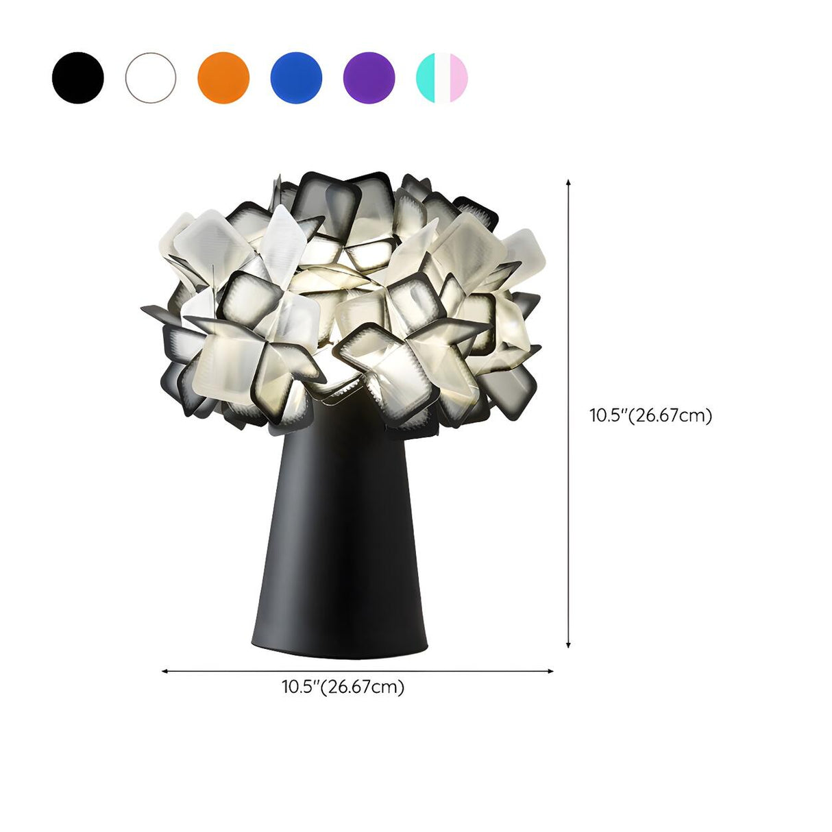 Fashion Rechargeable LED Colorful Vase Shape Table Lamp 