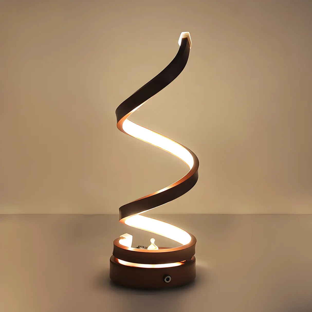 Fashion Spiral LED Metal Ambience Bedside Table Lamp Image - 13