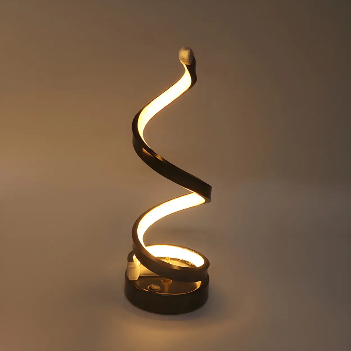 Fashion Spiral LED Metal Ambience Bedside Table Lamp Image - 14