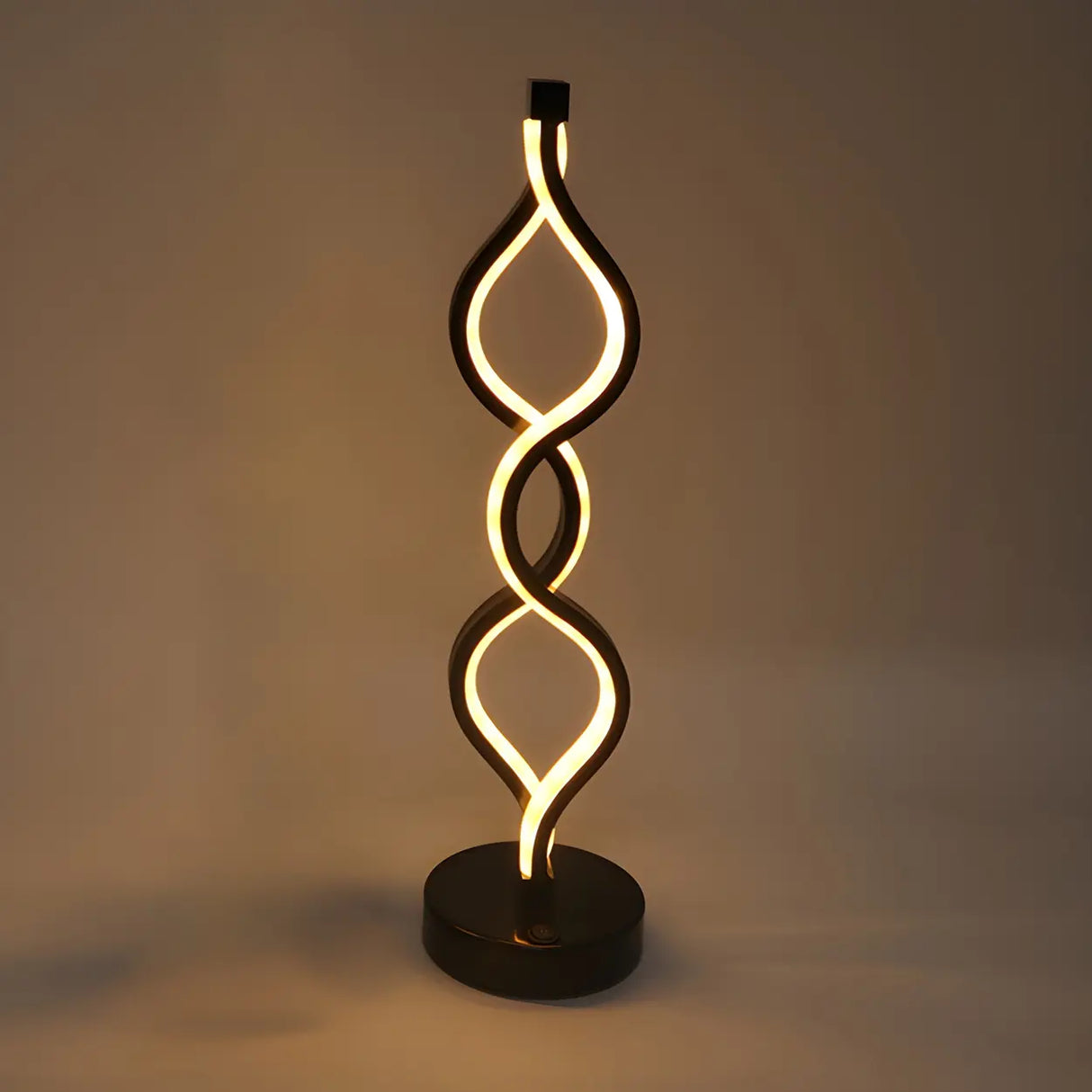 Fashion Spiral LED Metal Ambience Bedside Table Lamp Image - 15