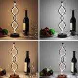 Fashion Spiral LED Metal Ambience Bedside Table Lamp Image - 20