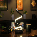 Fashion Spiral LED Metal Ambience Bedside Table Lamp Image - 21