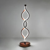 Fashion Spiral LED Metal Ambience Bedside Table Lamp Image - 6