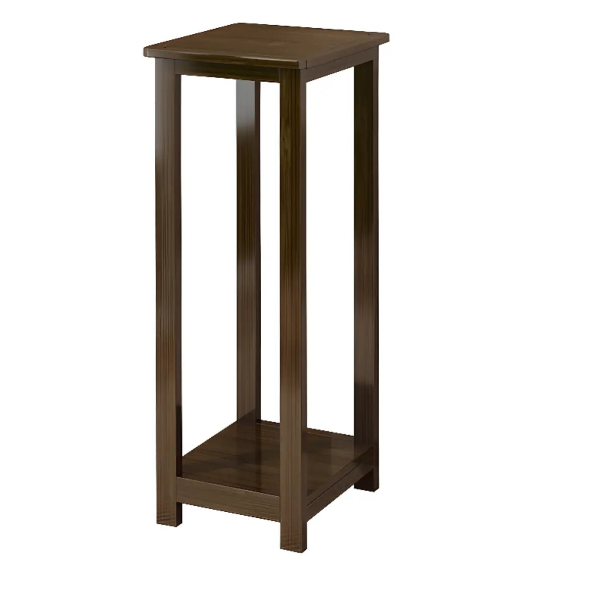 Fashion Square Bamboo Waterproof Brown Plant Stand Image - 10