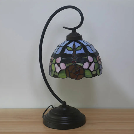 Fashion Stained Glass Tiffany Dome Shade Table Lamp Image - 1