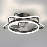 Fashionable 3-Blade Star Metal Ceiling Fan with Light Image - 2