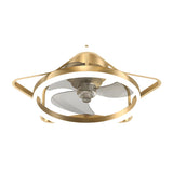 Fashionable 3-Blade Star Metal Ceiling Fan with Light Image - 7