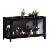 Fashionable Black Bamboo Clear Figure Display Cabinet Image - 17