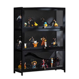 Fashionable Black Bamboo Clear Figure Display Cabinet Image - 19