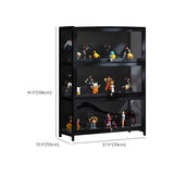 Fashionable Black Bamboo Clear Figure Display Cabinet Image - 38