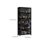 Fashionable Black Bamboo Clear Figure Display Cabinet Image - 43