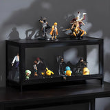 Fashionable Black Bamboo Clear Figure Display Cabinet Image - 5