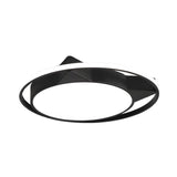 Fashionable Black Cat LED Flush Mount Ceiling Light Image - 2