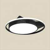 Fashionable Black Cat LED Flush Mount Ceiling Light Image - 3