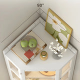 Fashionable Diamond Bamboo Corner Display Cabinets Image - 9