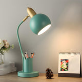 Fashionable Macaron Metal Base Modern Dome Table Lamp Image - 16