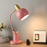 Fashionable Macaron Metal Base Modern Dome Table Lamp Image - 18