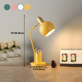 Fashionable Macaron Metal Base Modern Dome Table Lamp #size