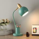 Fashionable Macaron Metal Base Modern Dome Table Lamp Image - 3