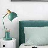 Fashionable Macaron Metal Base Modern Dome Table Lamp Image - 8