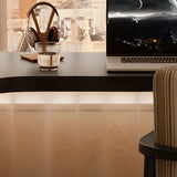 Fashionable Return Black Wooden L-Shape Writing Desk Image - 12