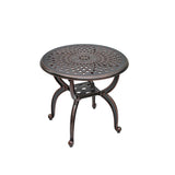 Fixed UV Resistant Metal Frame Outdoor Coffee Table Image - 5