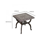 Fixed UV Resistant Metal Frame Outdoor Coffee Table Image - 11