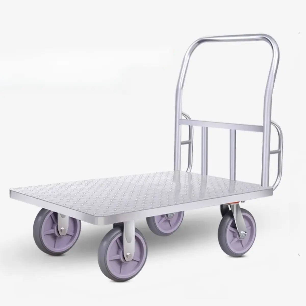 Flat Aluminum Metal Utility Carts with Four Casters Image - 13