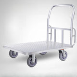 Flat Aluminum Metal Utility Carts with Four Casters Image - 3