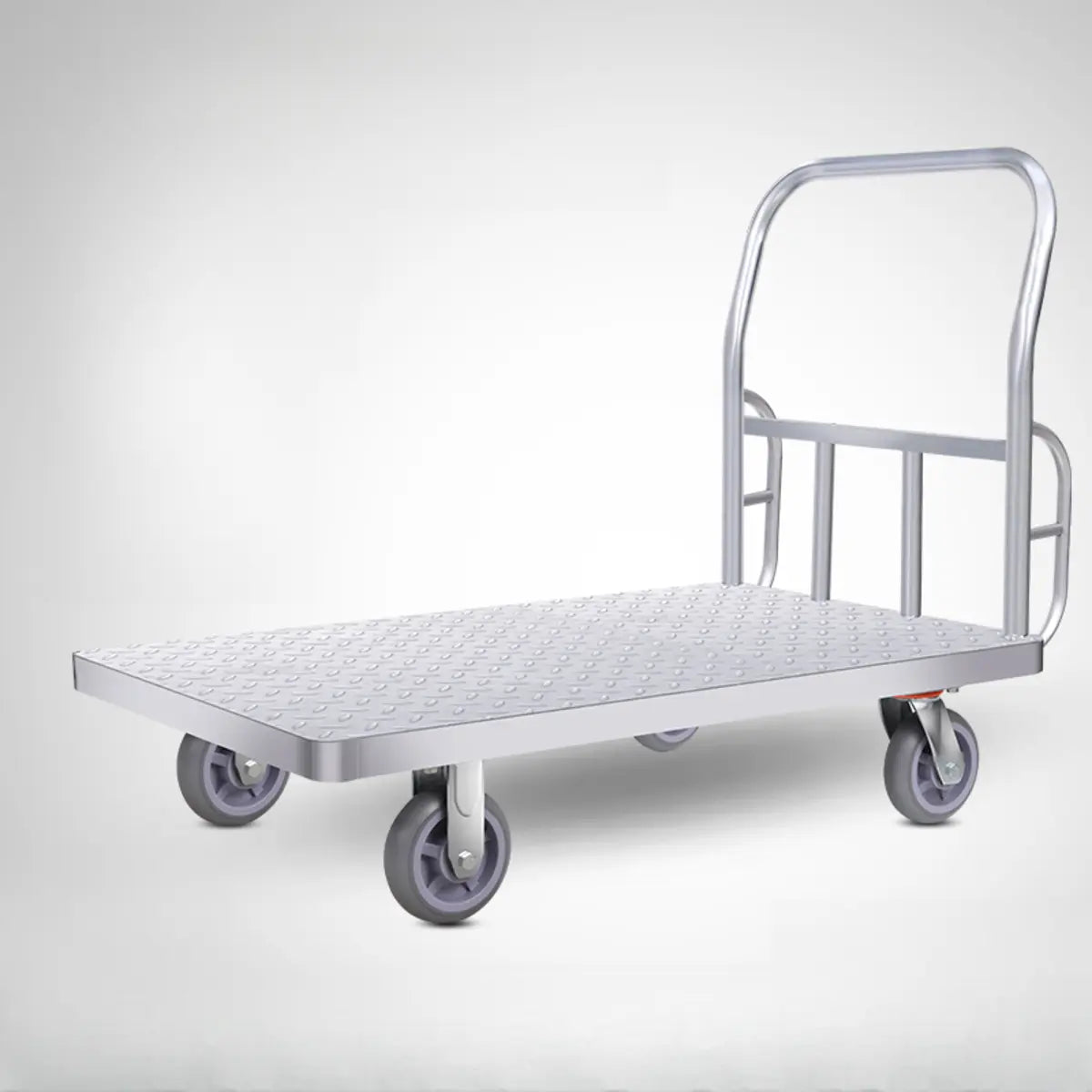 Flat Aluminum Metal Utility Carts with Four Casters Image - 5