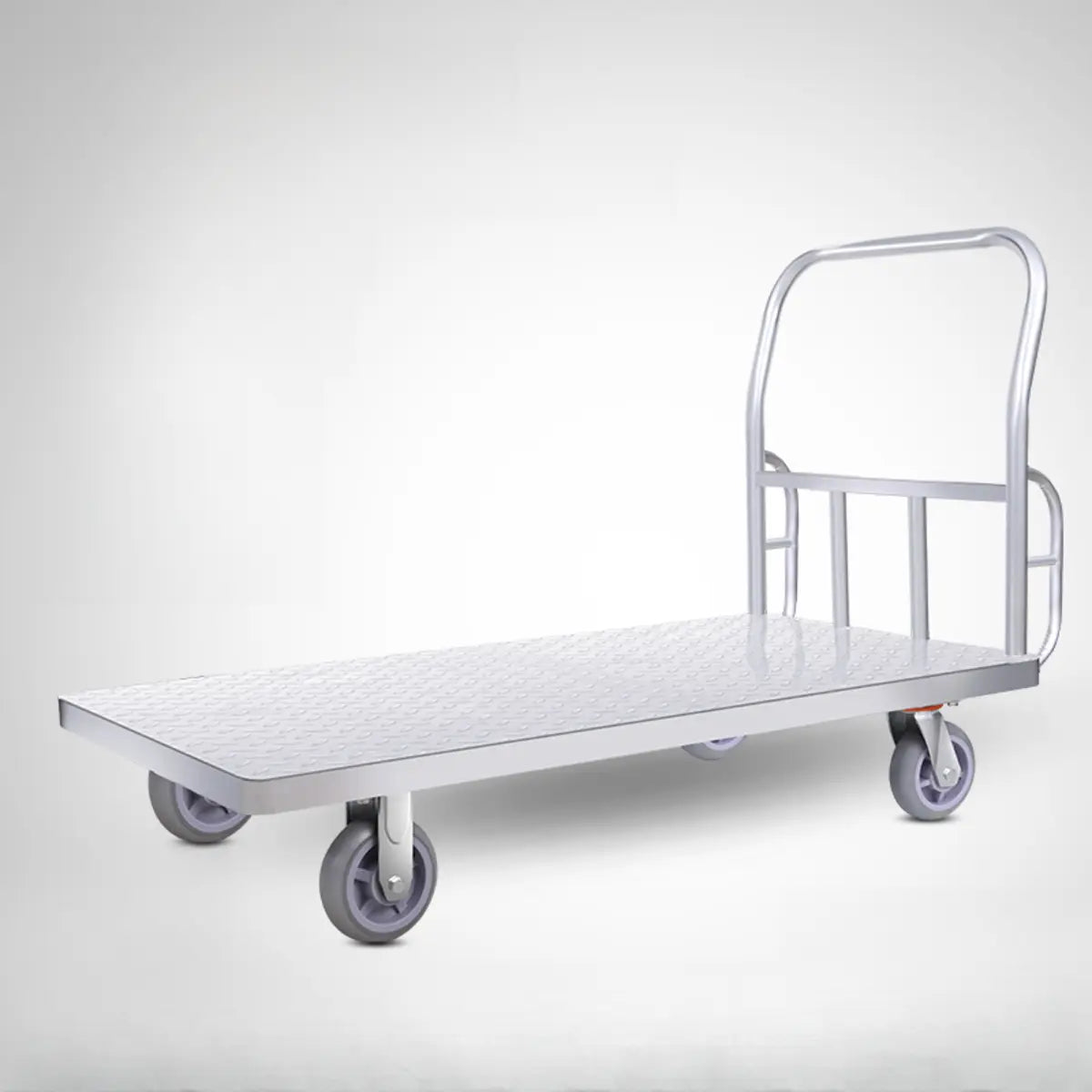 Flat Aluminum Metal Utility Carts with Four Casters Image - 7