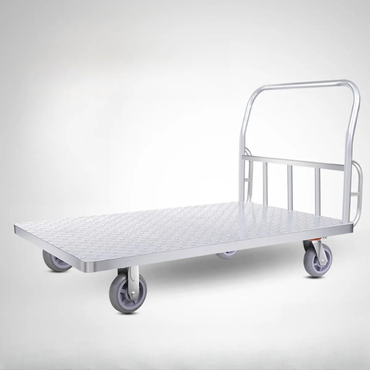 Flat Aluminum Metal Utility Carts with Four Casters Image - 9