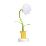 Flexible Elegant Flower Green USB LED Table Lamp Image - 6