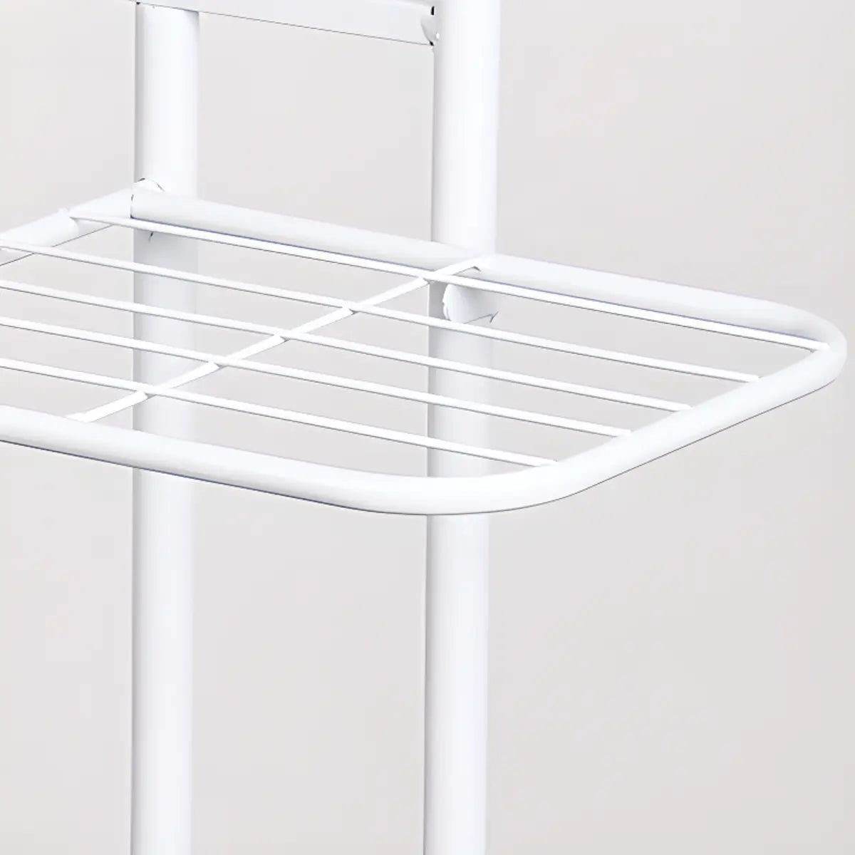 Floor Rectangle Metal Frame Holder Plant Stand White Image - 6