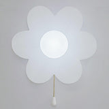 Flower-Shaped Wall Sconce with Pull Chain Switch Image - 8