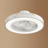 Flush Bladeless Modern Round Ceiling Fan with Light Image - 8