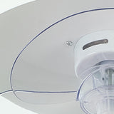 Flush Dimming White Ring LED Ceiling Fan with Light Image - 10