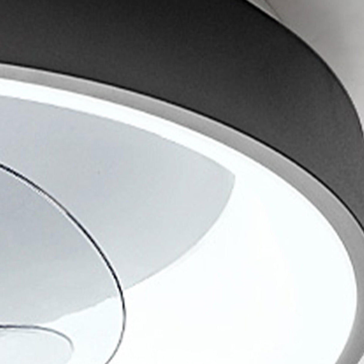 Flush Dimming White Ring LED Ceiling Fan with Light Image - 9