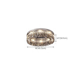 Flush Mount Round Transparent Crystal Ceiling Lamp   #size