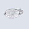 Flush Mounted Round Dimming Ceiling Fan with LED Light Image - 6