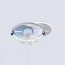 Flush Mounted Round Dimming Ceiling Fan with LED Light Image - 7