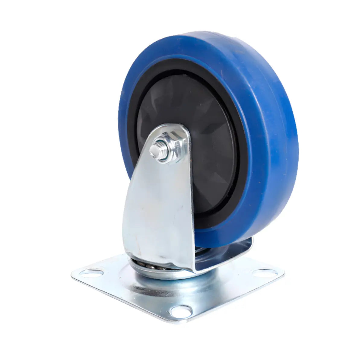 Foldable Blue Powder Coated Finish Casters Utility Cart Image - 8